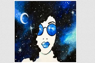 Virtual Paint Nite: Galaxy Gal II (Ages 18+)